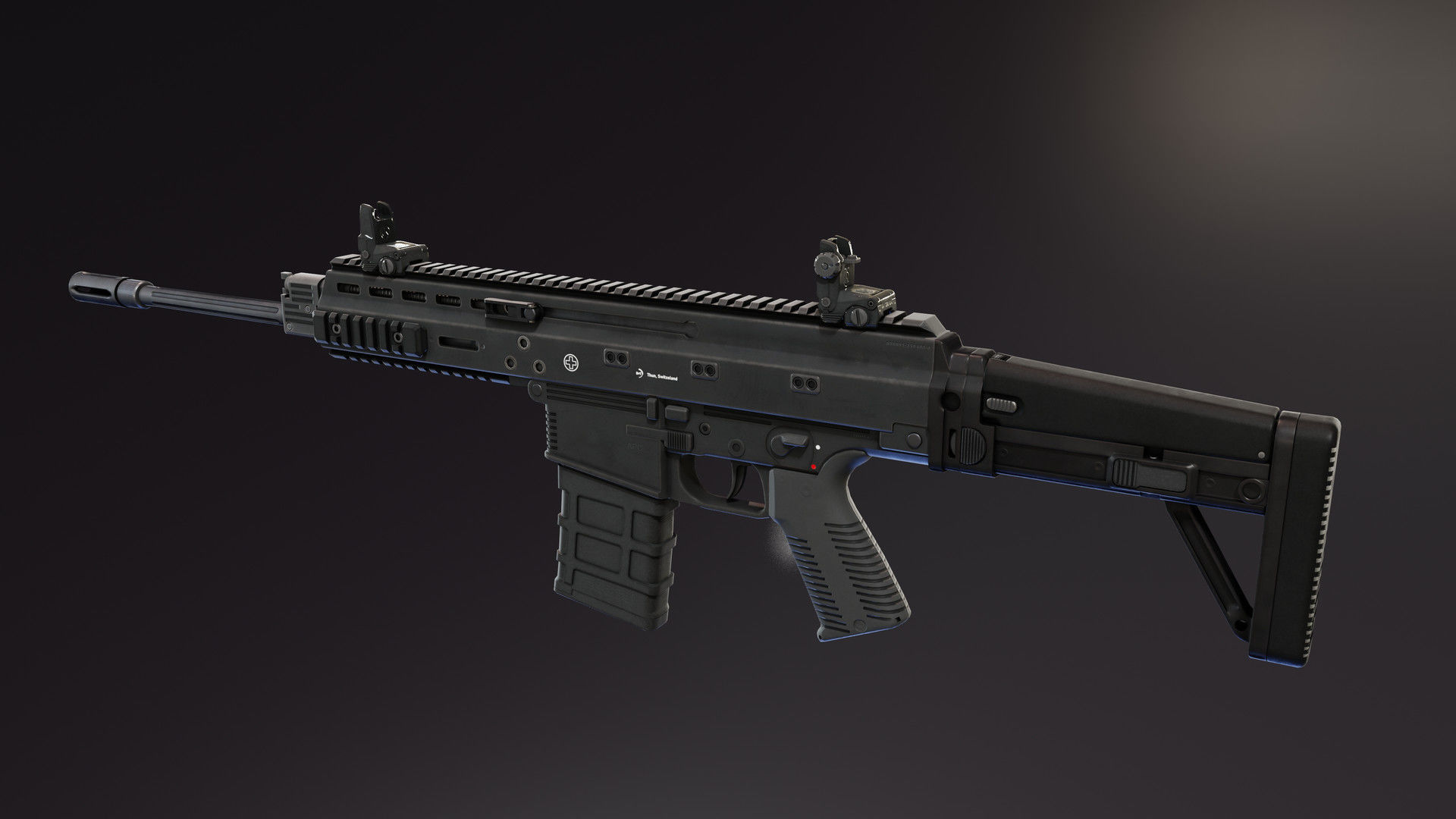BT APC Rifle Low-poly 3D model_11