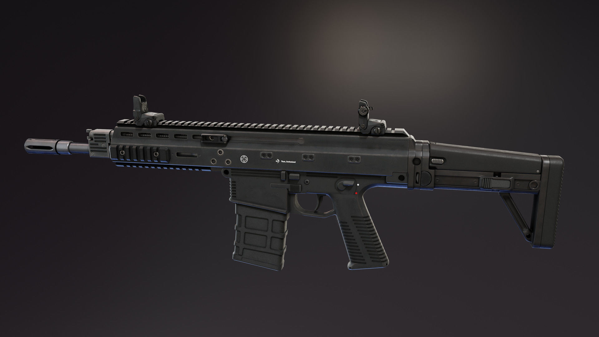 BT APC Rifle Low-poly 3D model_13