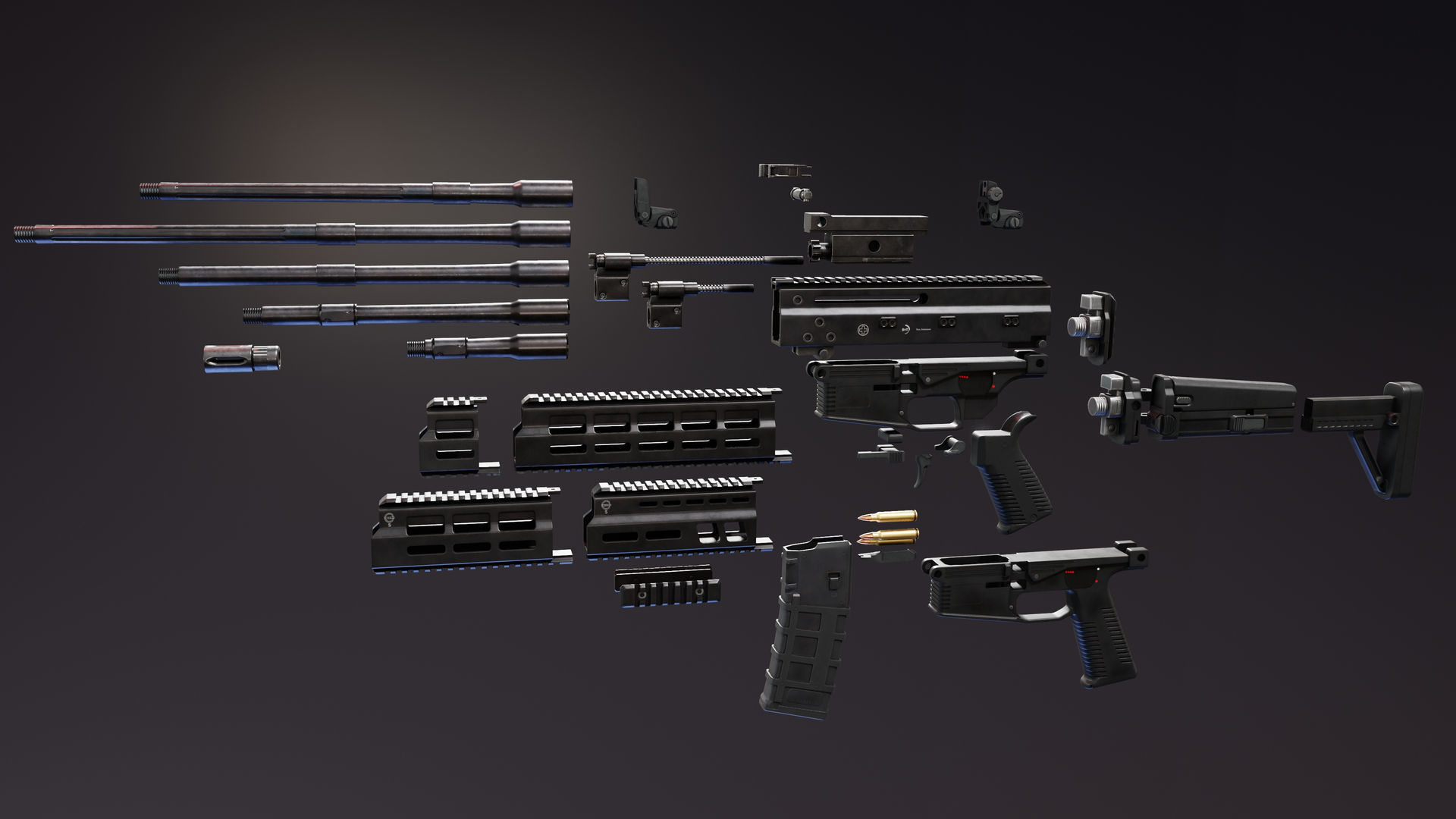 BT APC Rifle Low-poly 3D model_6