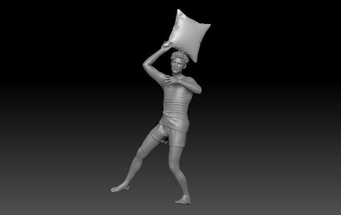 FIGHT PILLOW BOY 1 3D print model