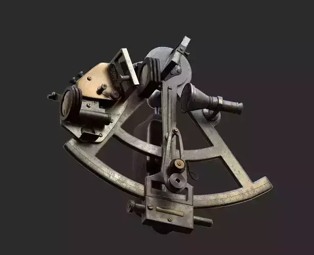 Precision Sextant Low-poly 3D model