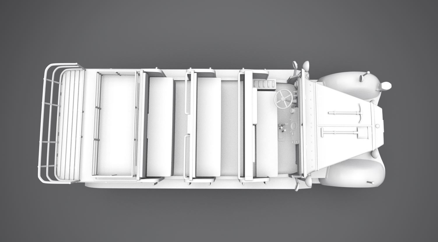 SdKfz 7 Scale model  3D print model_3