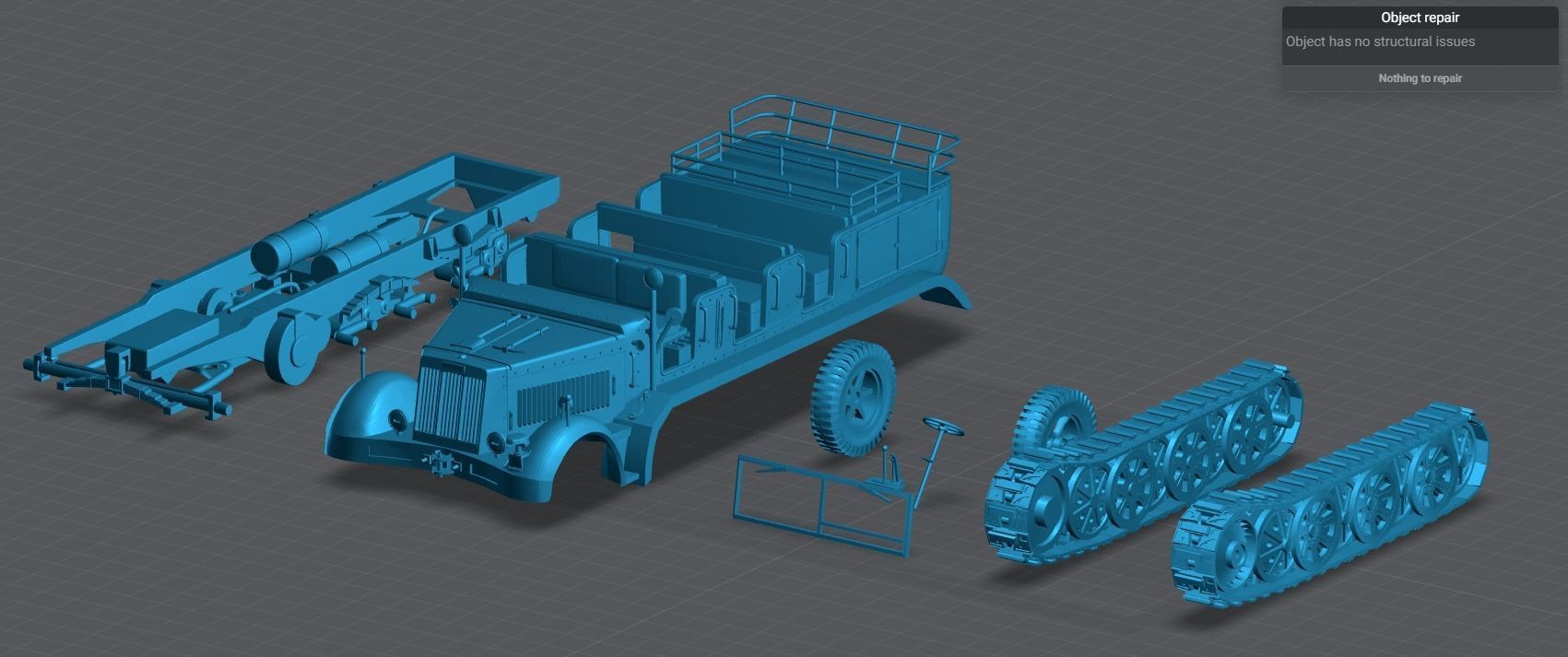 SdKfz 7 Scale model  3D print model_5
