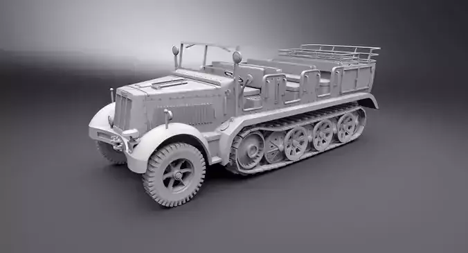 SdKfz 7 Scale model  3D print model