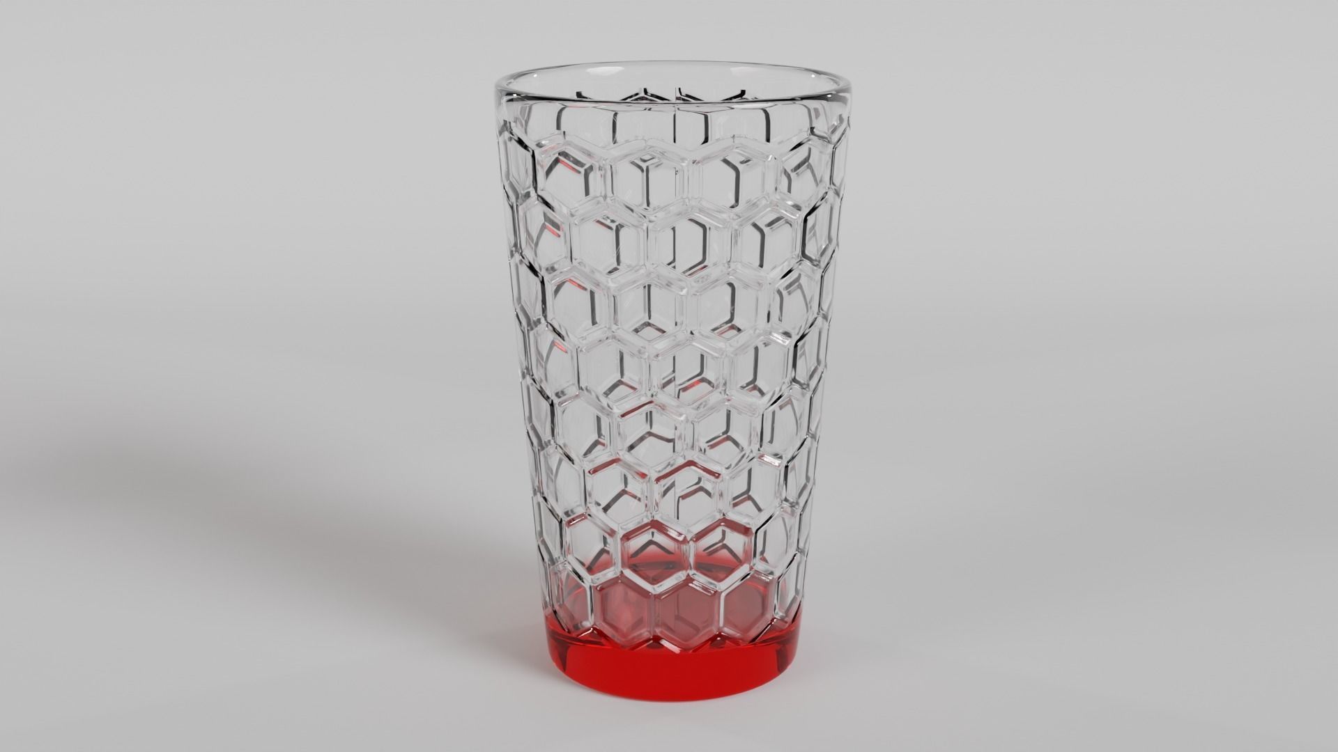 Stylish Colored Base Drinking Glasses Set 3D model_1