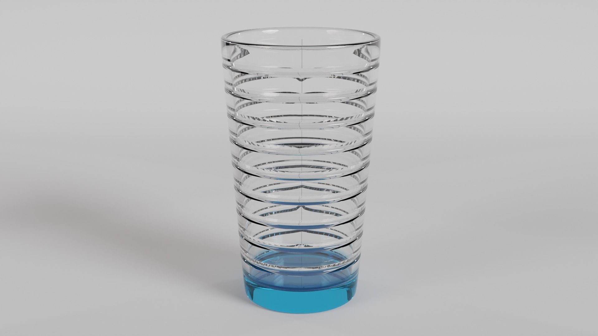 Stylish Colored Base Drinking Glasses Set 3D model_2