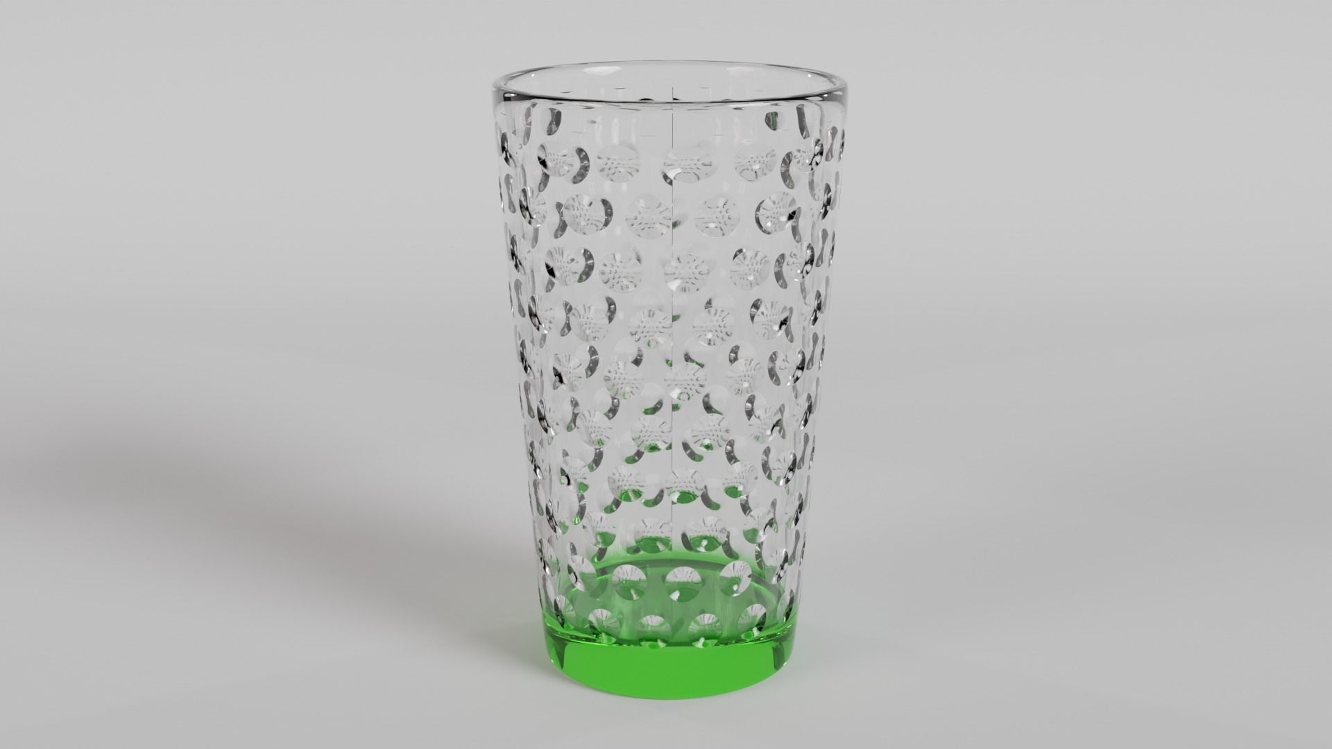 Stylish Colored Base Drinking Glasses Set 3D model_3