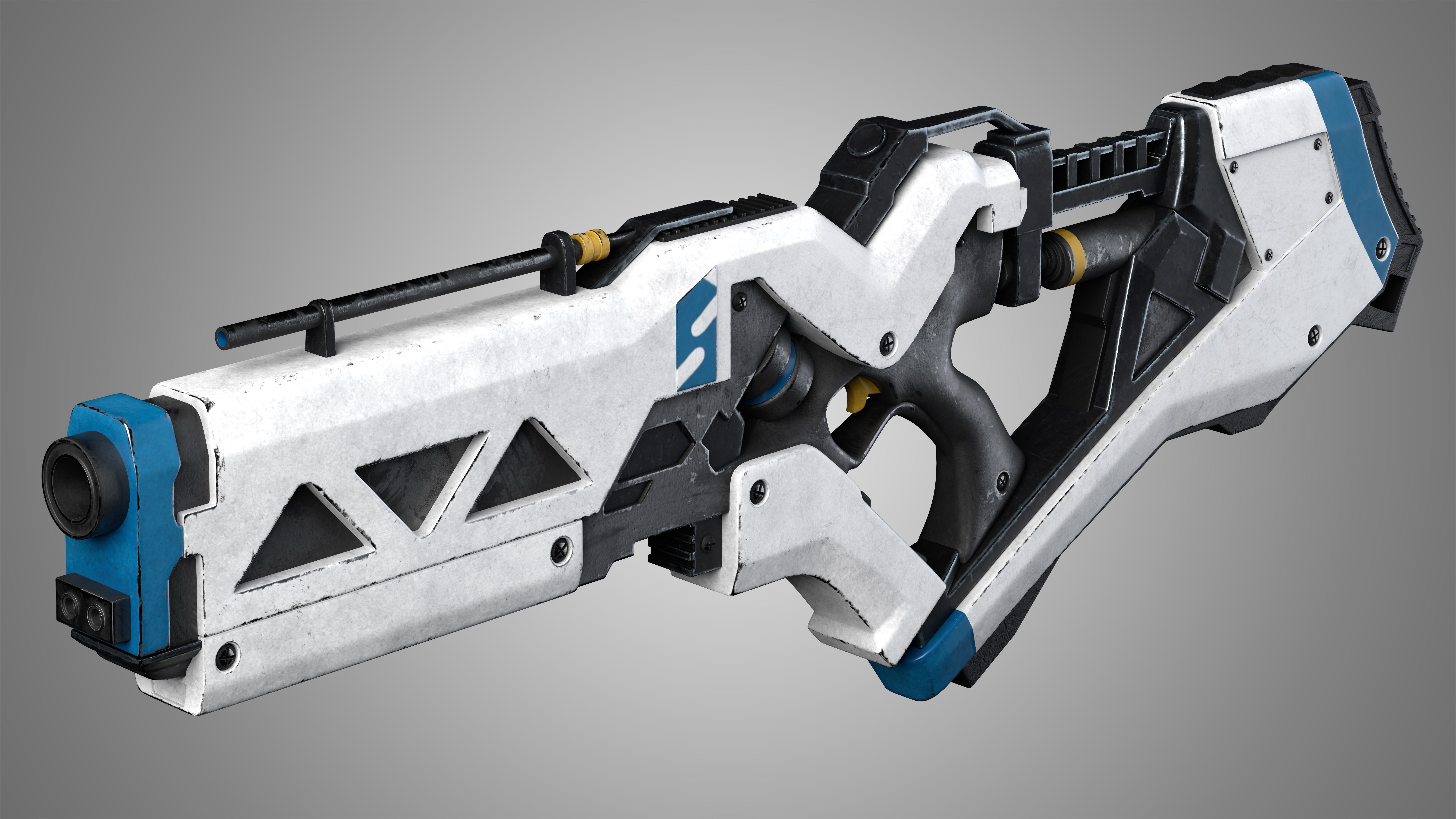 Sci-Fi Rifle 02 3D model_2