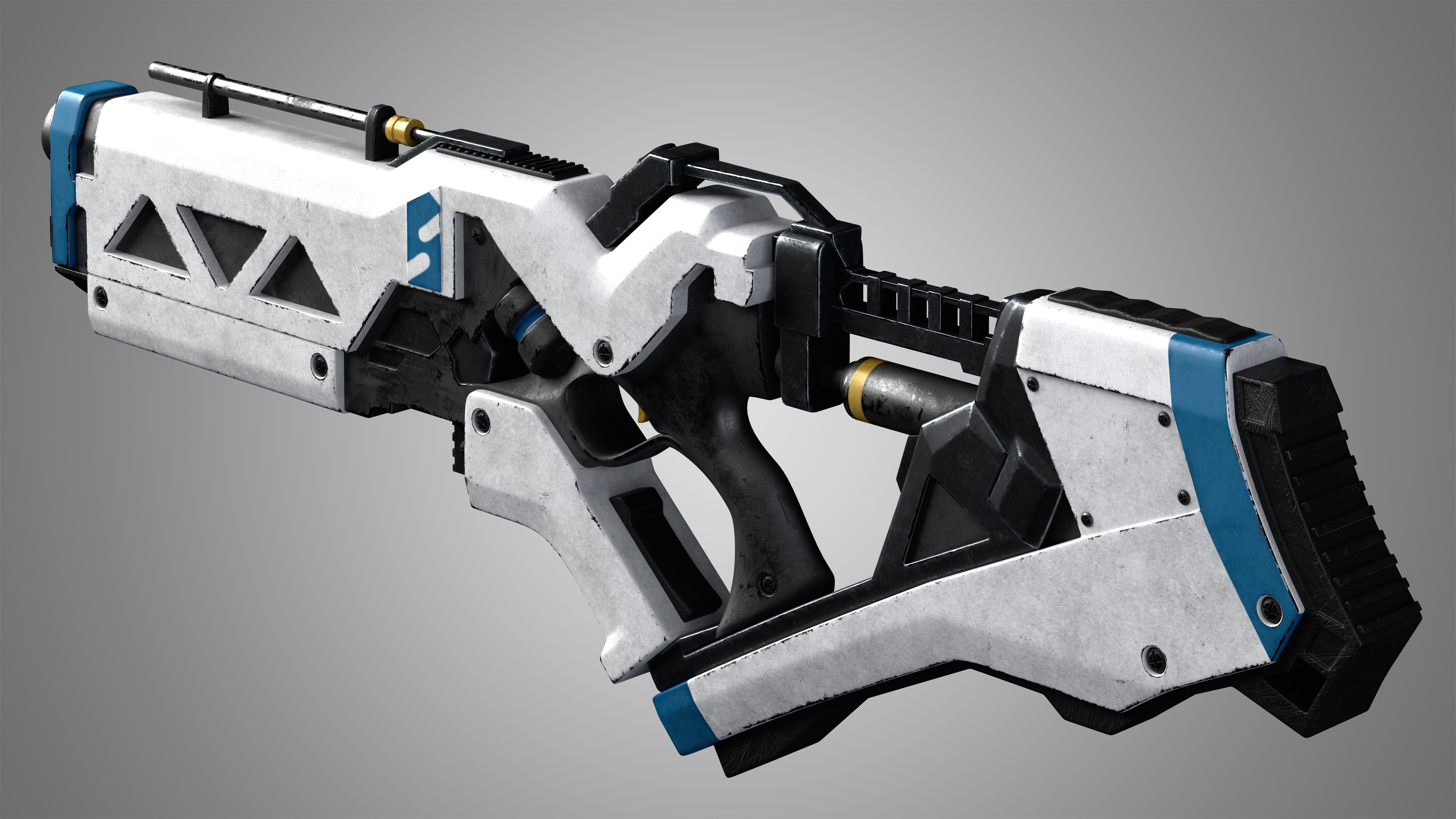 Sci-Fi Rifle 02 3D model_3