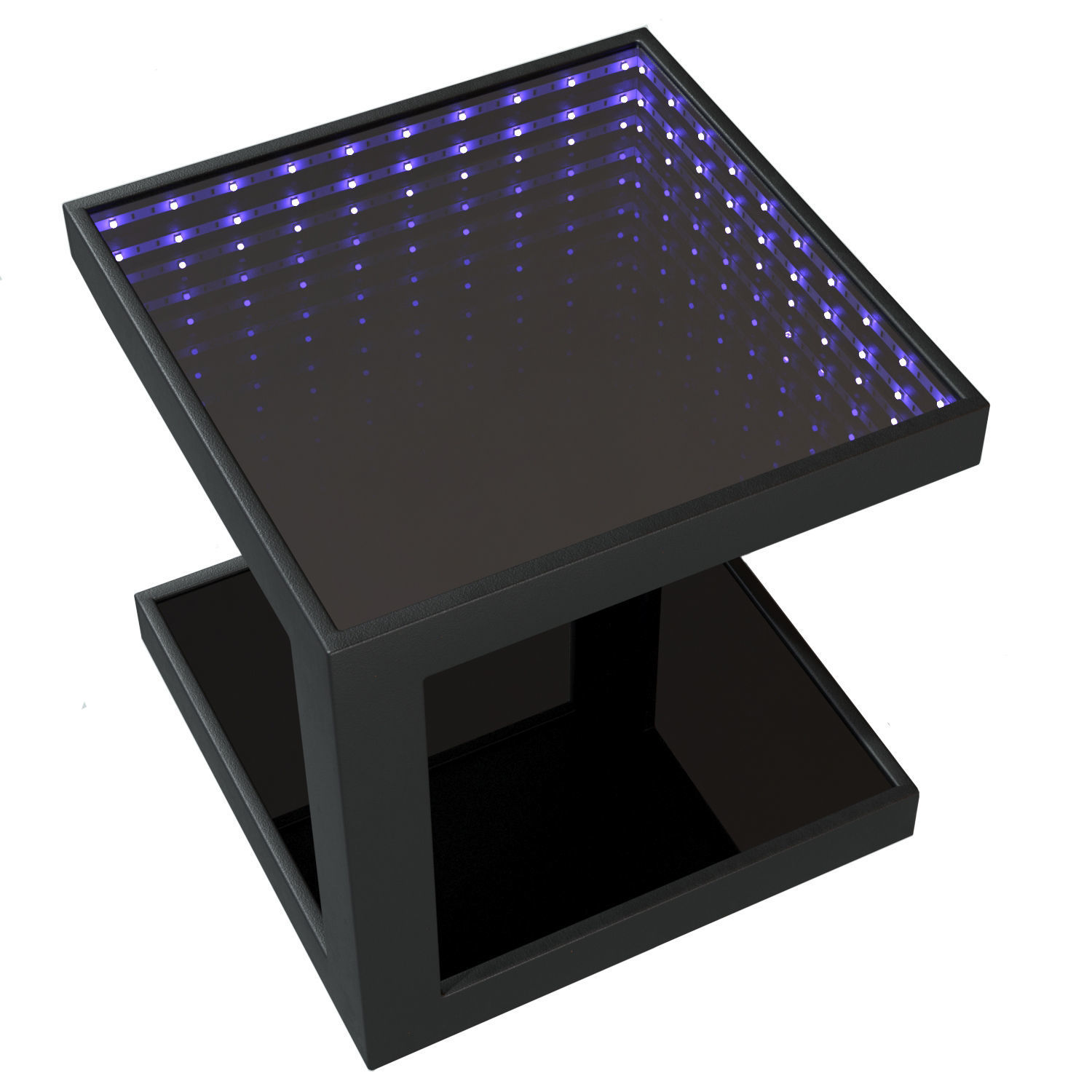 Infinity mirror table 3D model_5