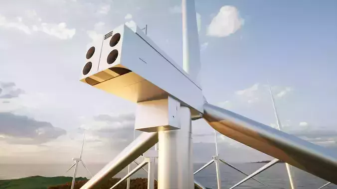 Wind Turbine Free 3D model