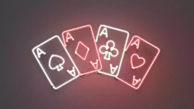 Poker 2 - Neon Sign
