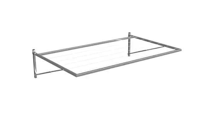 Wall-mounted clothes line