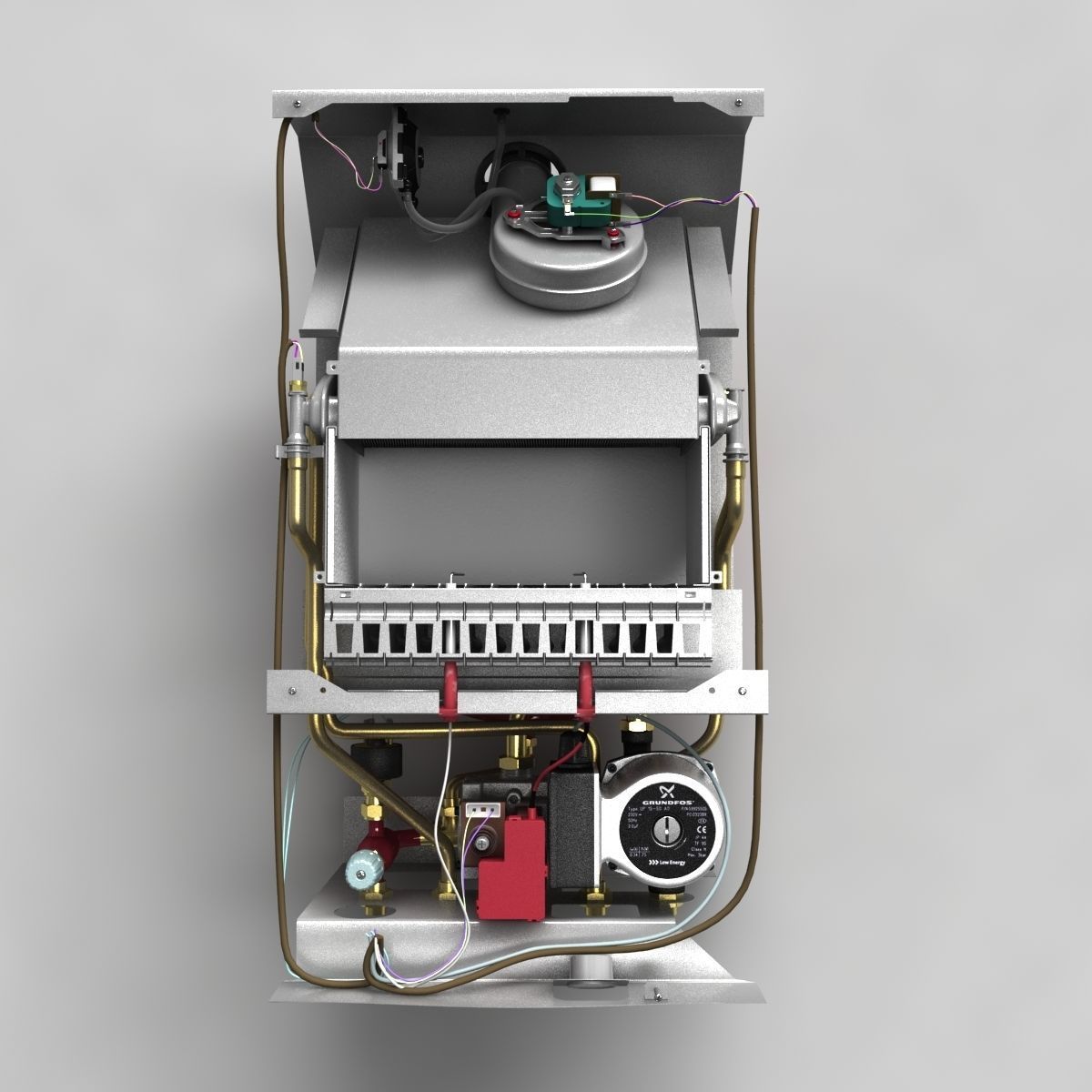 Healting boiler baxi heating equipment 3D model | CGTrader
