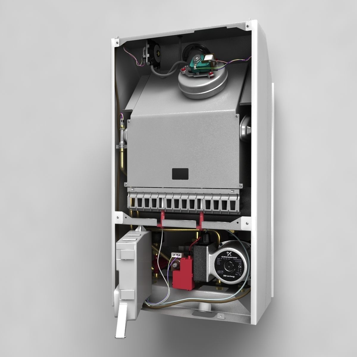 Healting boiler baxi heating equipment 3D model | CGTrader