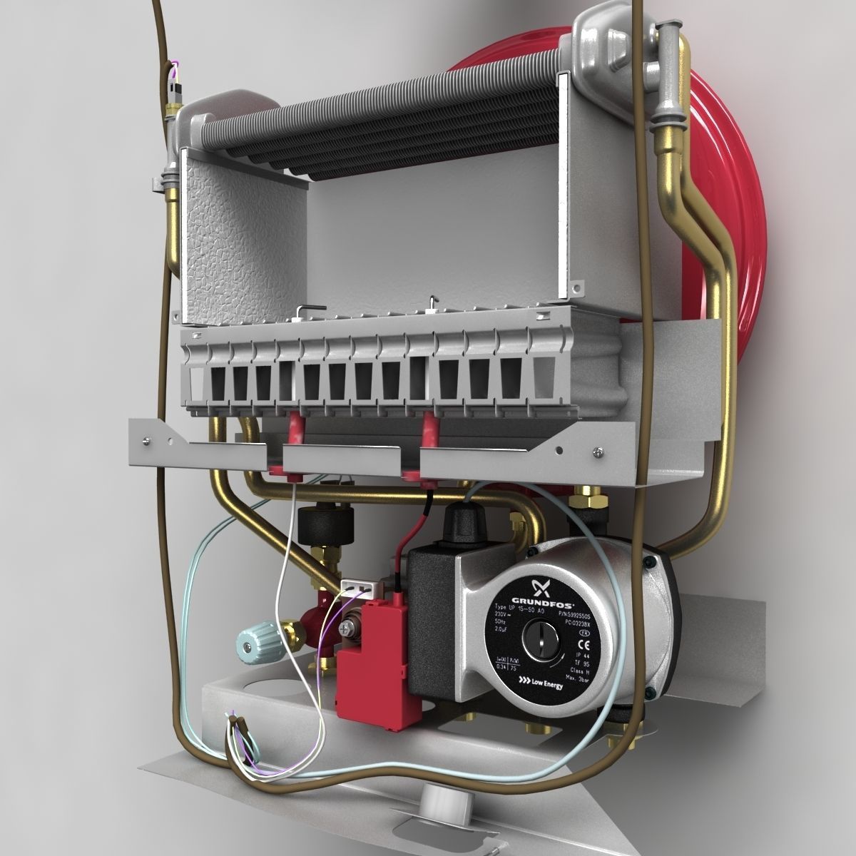 Healting boiler baxi heating equipment 3D model | CGTrader