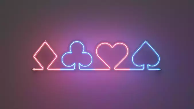 Poker 3 - Neon Sign