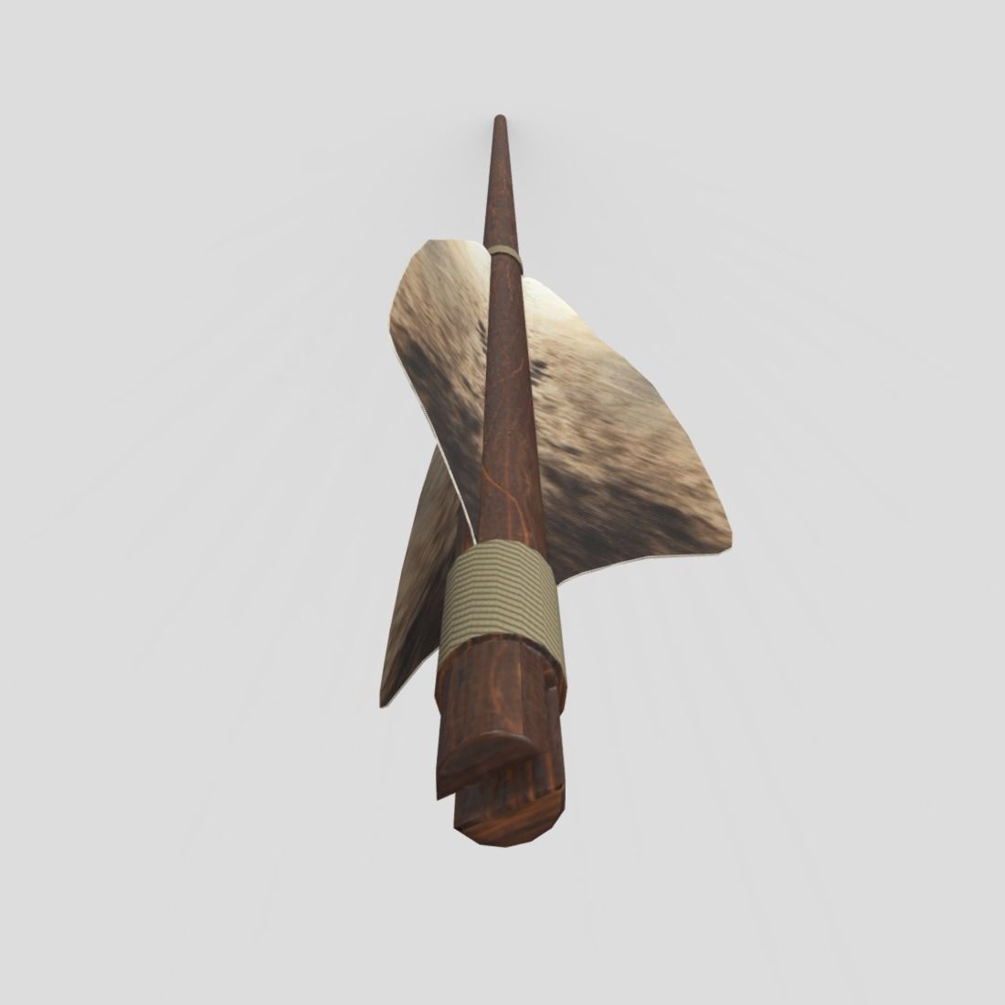 CC0 - Wooden Arrow Free low-poly 3D model_5
