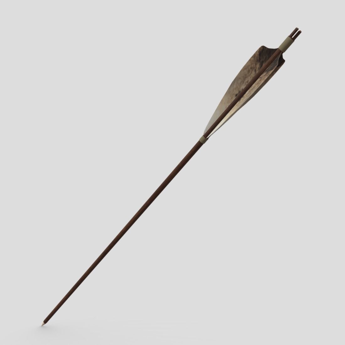 CC0 - Wooden Arrow Free low-poly 3D model_9