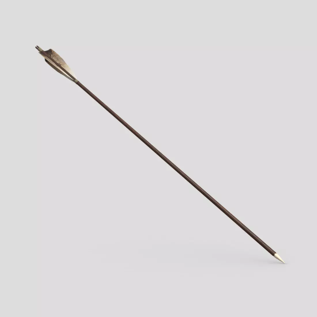 CC0 - Wooden Arrow Free low-poly 3D model_0