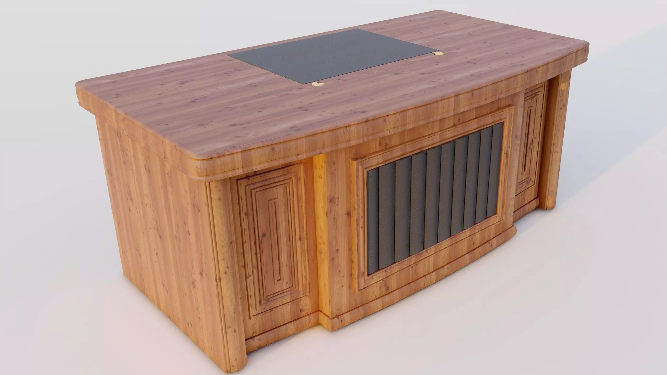 Multi Color Desk Table Furniture Low-poly 3D model