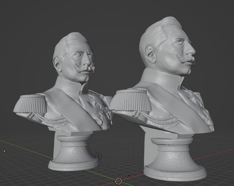 Wilhelm II German Emperor 3D print model_10