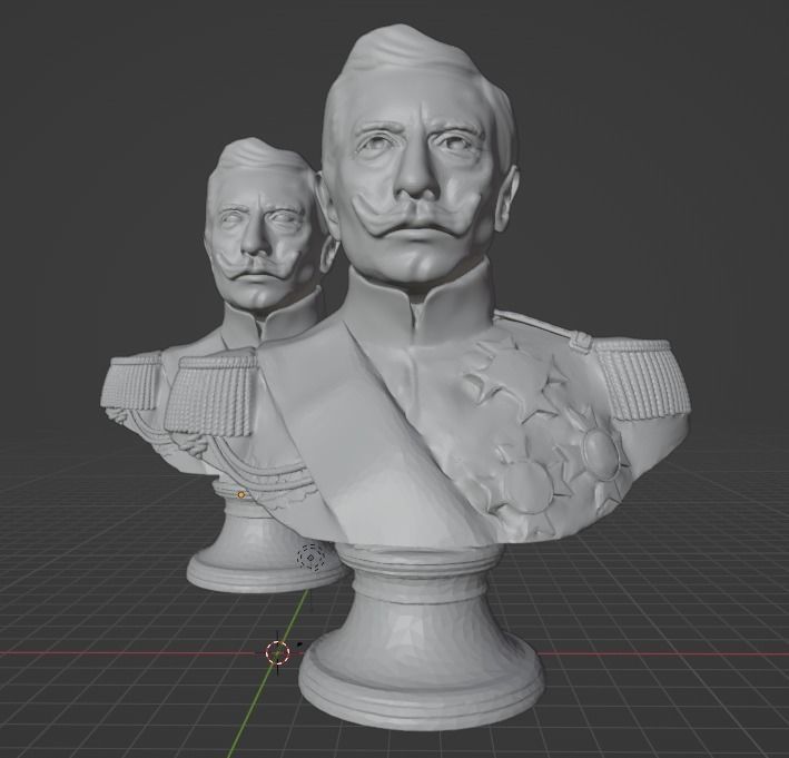 Wilhelm II German Emperor 3D print model_2