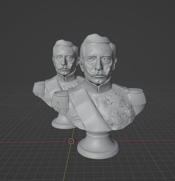Wilhelm II German Emperor 3D print model_1