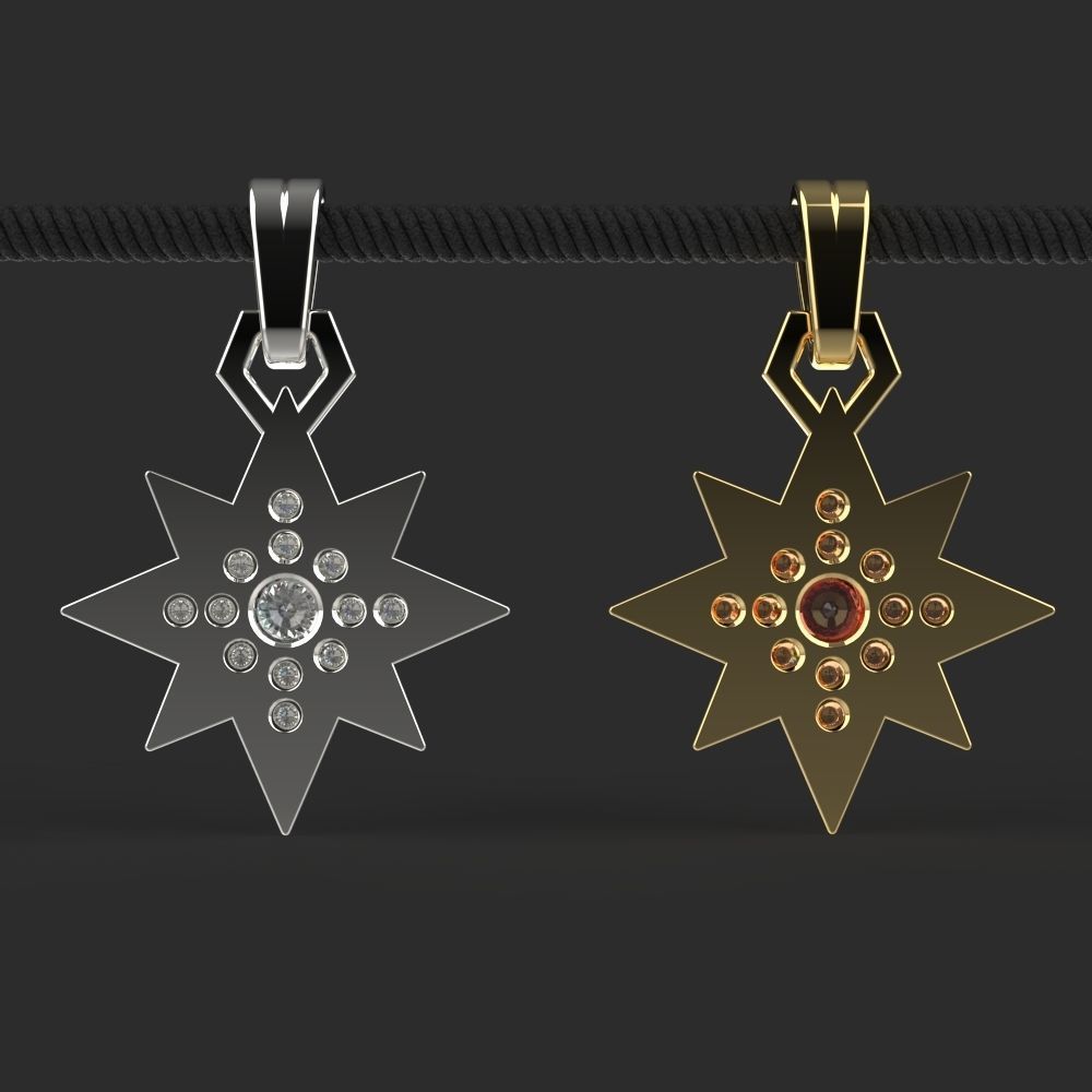 Pendant Yennefer of Vengerberg Necklace 3D print model_7