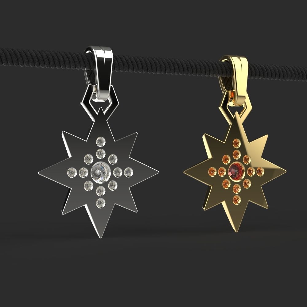 Pendant Yennefer of Vengerberg Necklace 3D print model_8