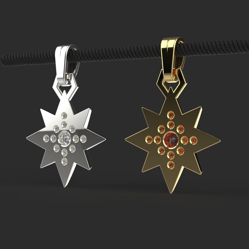 Pendant Yennefer of Vengerberg Necklace 3D print model_11