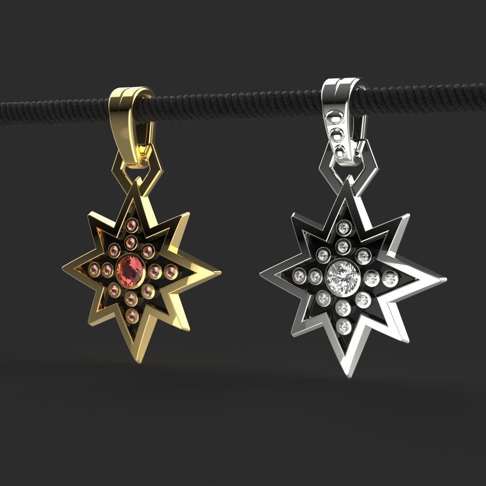 Pendant Yennefer of Vengerberg Necklace 3D print model_1