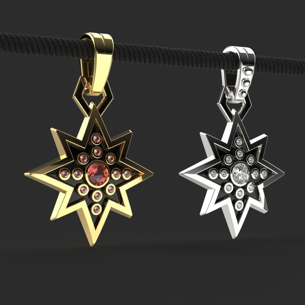 Pendant Yennefer of Vengerberg Necklace 3D print model_12