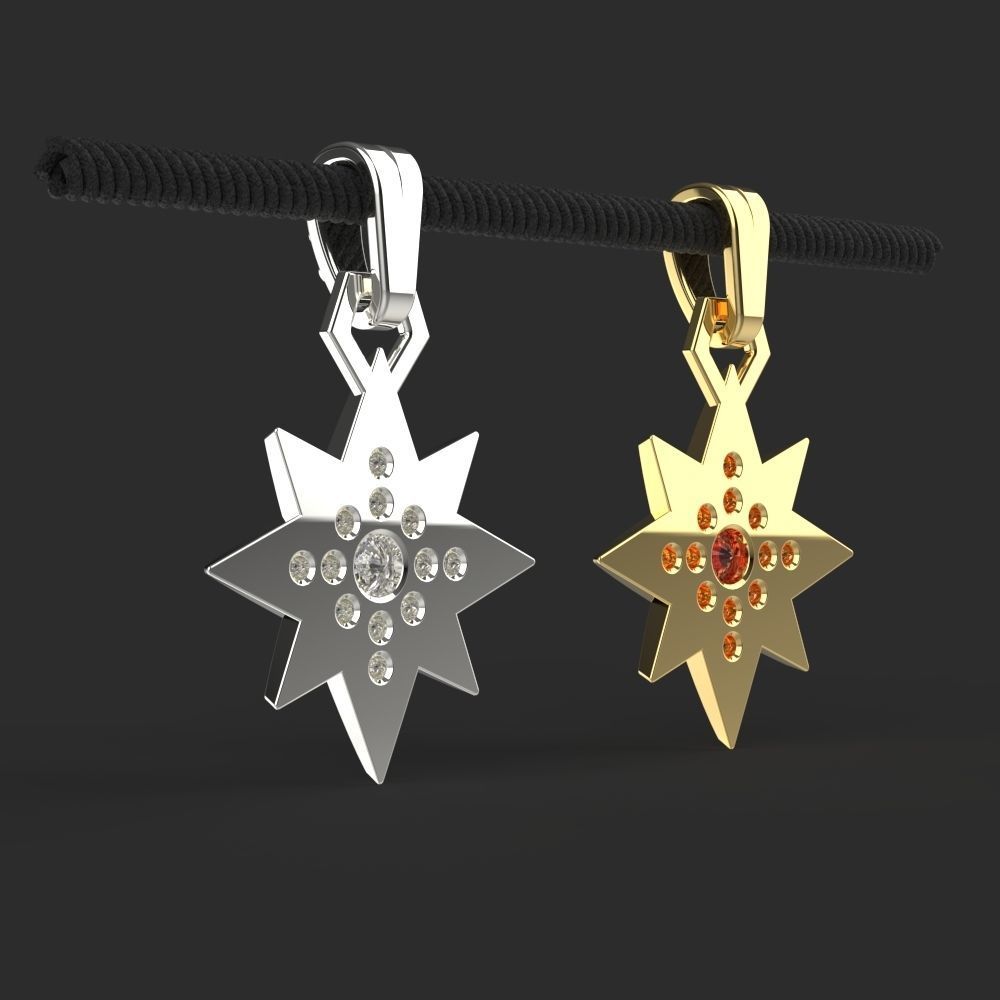 Pendant Yennefer of Vengerberg Necklace 3D print model_5