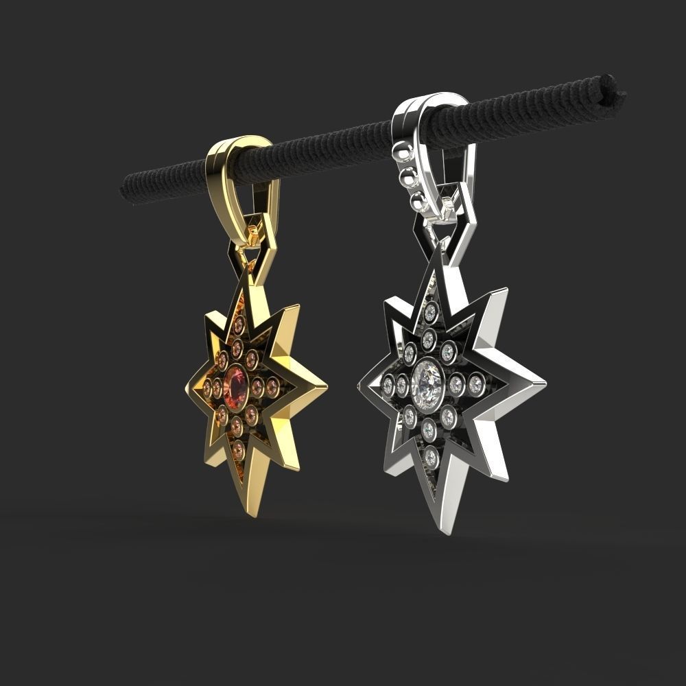 Pendant Yennefer of Vengerberg Necklace 3D print model_2