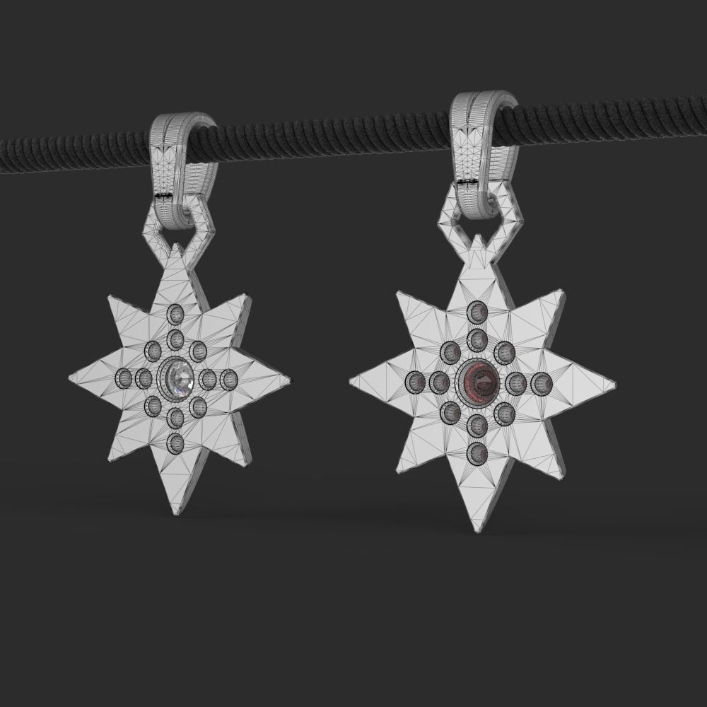 Pendant Yennefer of Vengerberg Necklace 3D print model_33