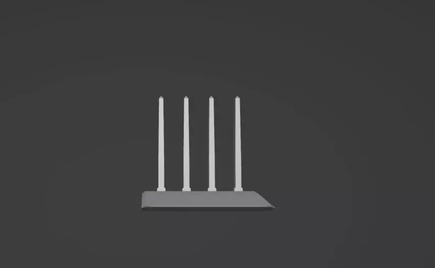 Wi-Fi router Free 3D model