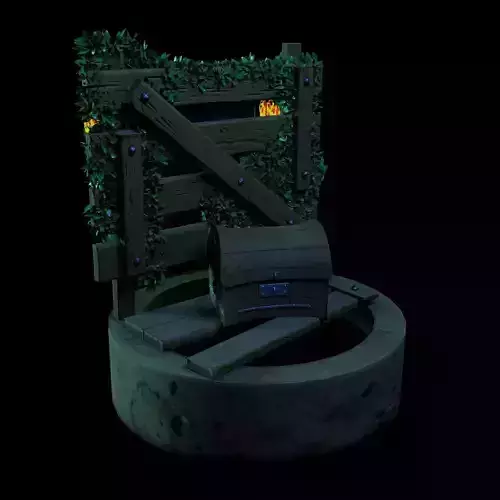 Hidden Treasure Low-poly 3D model