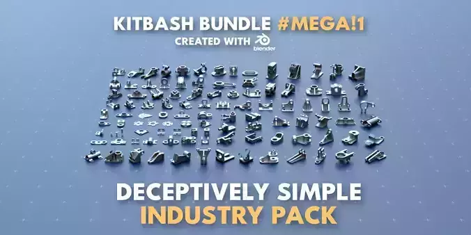 Simple Industry Kitbash Bundle Mega