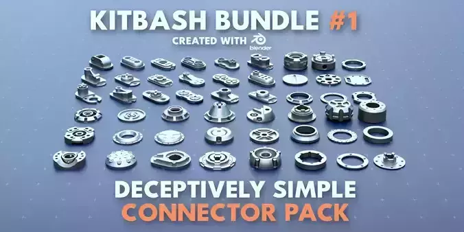 Simple Connector Kitbash Bundle Pack 1