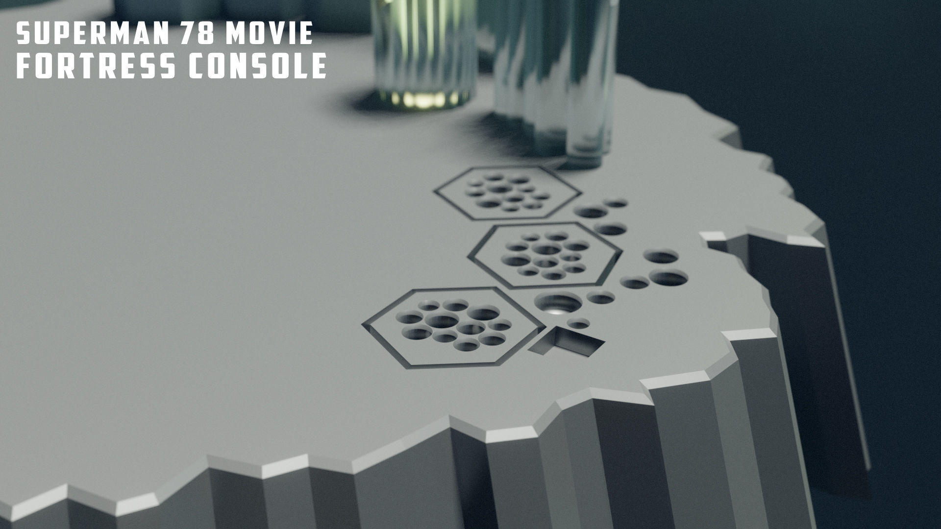 Superman78 Fortress Console 3D print model_11