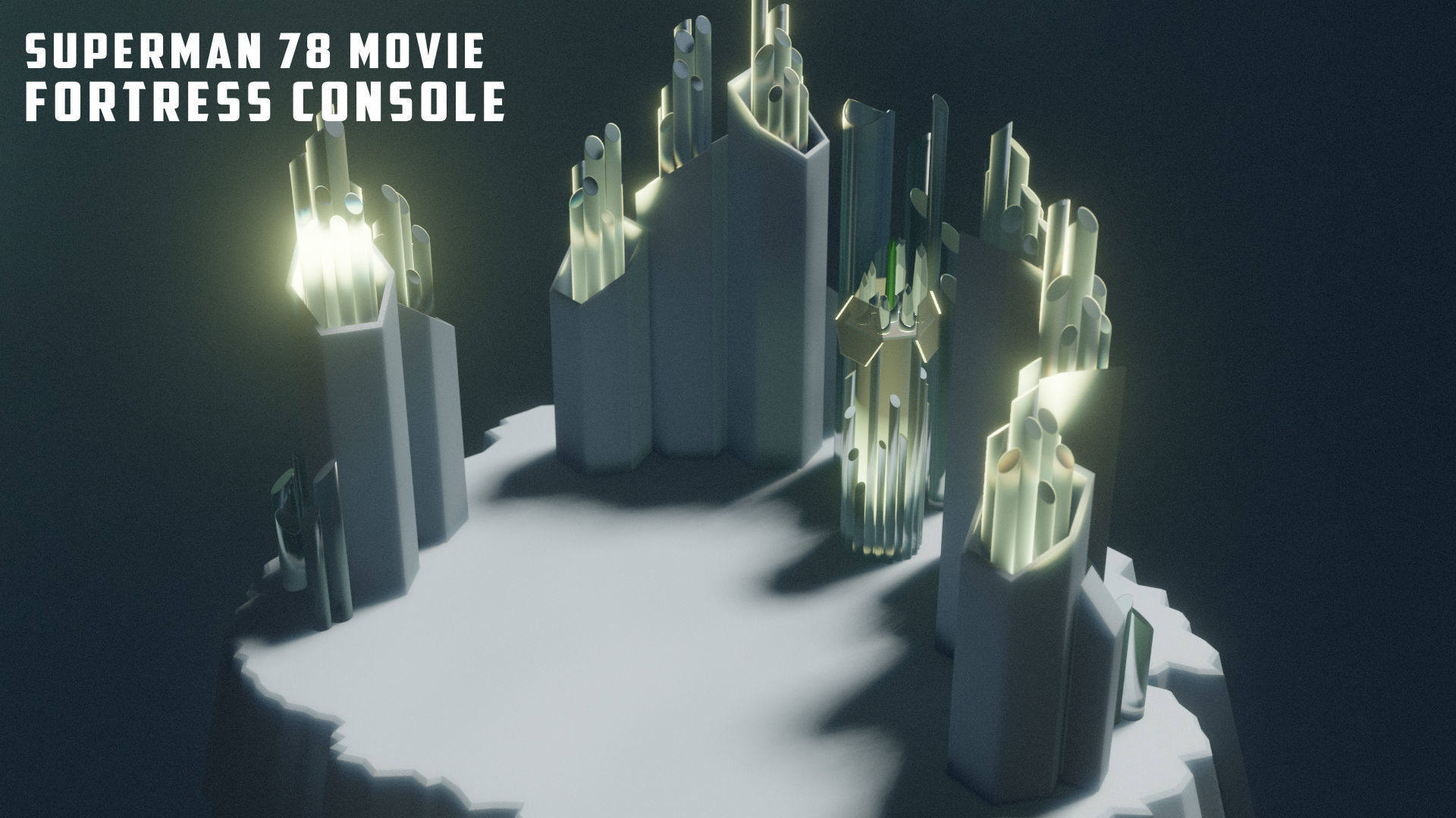 Superman78 Fortress Console 3D print model_4