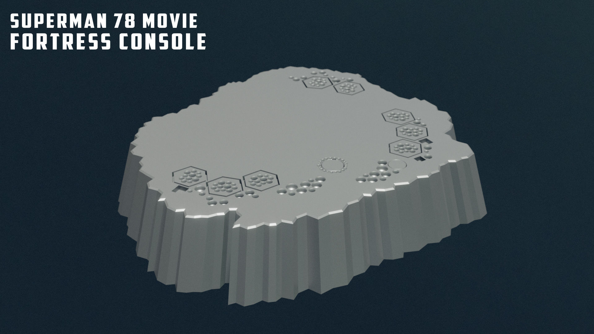 Superman78 Fortress Console 3D print model_6