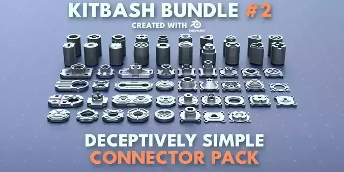 Simple Connector Kitbash Bundle Pack 2