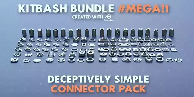 Simple Connector Kitbash Bundle Mega