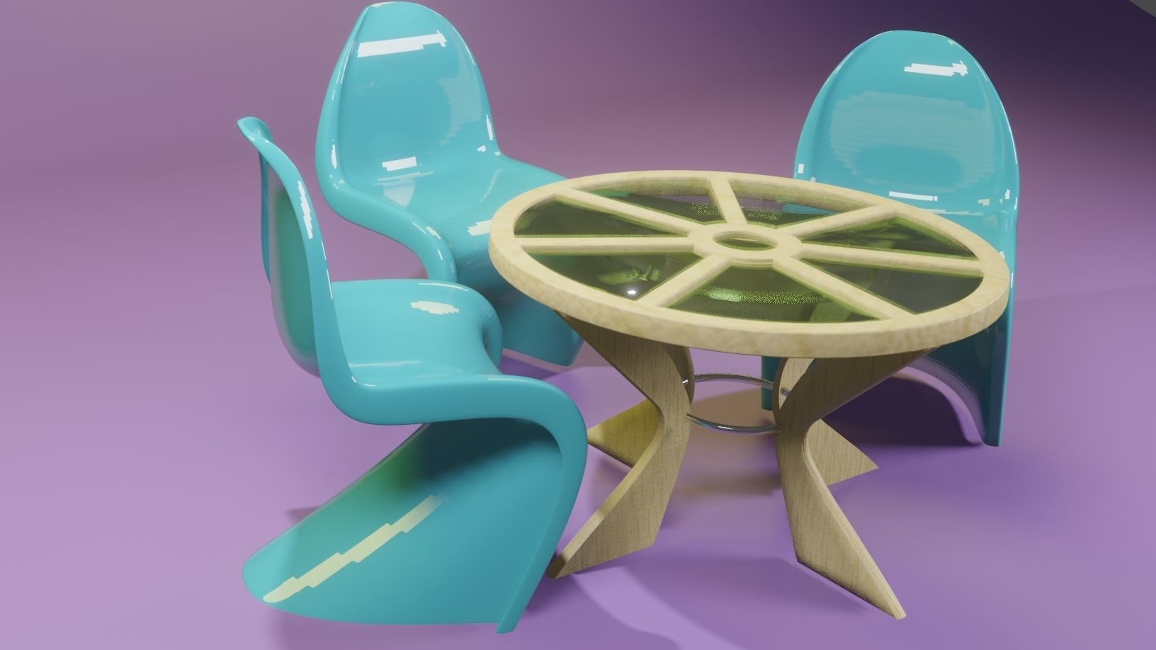 The Wheel Table 3D model_2