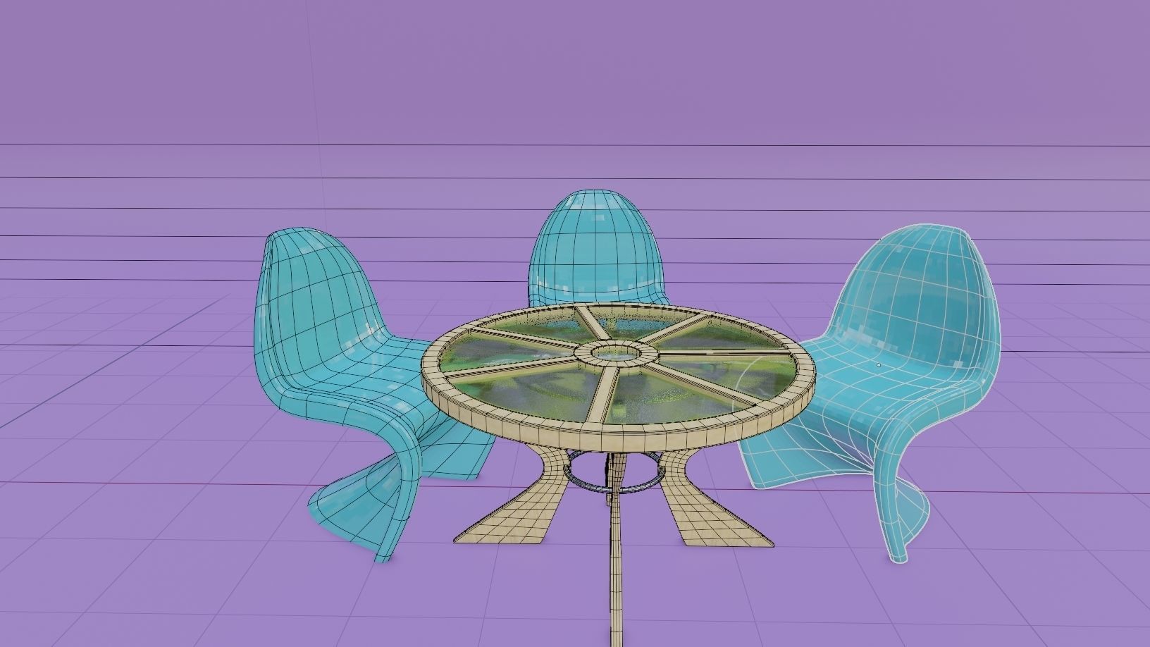The Wheel Table 3D model_4