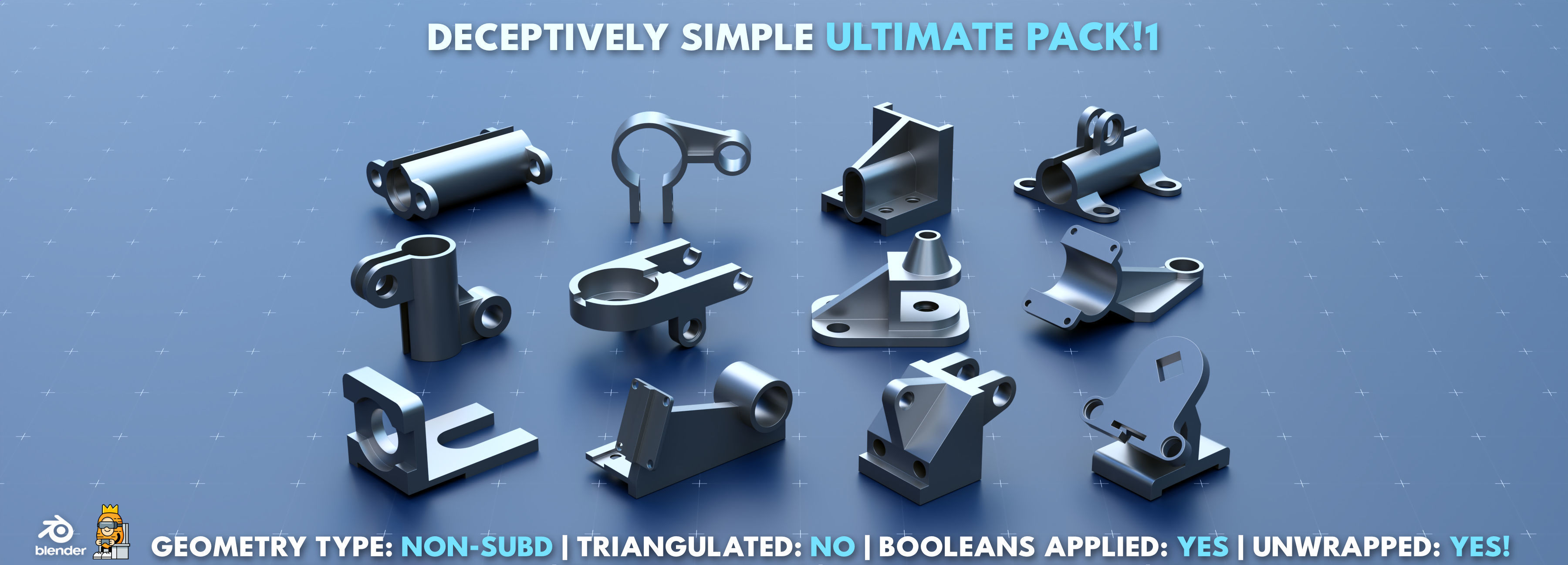 Simple Kitbash Bundle Ultimate Pack 1 3D model_7