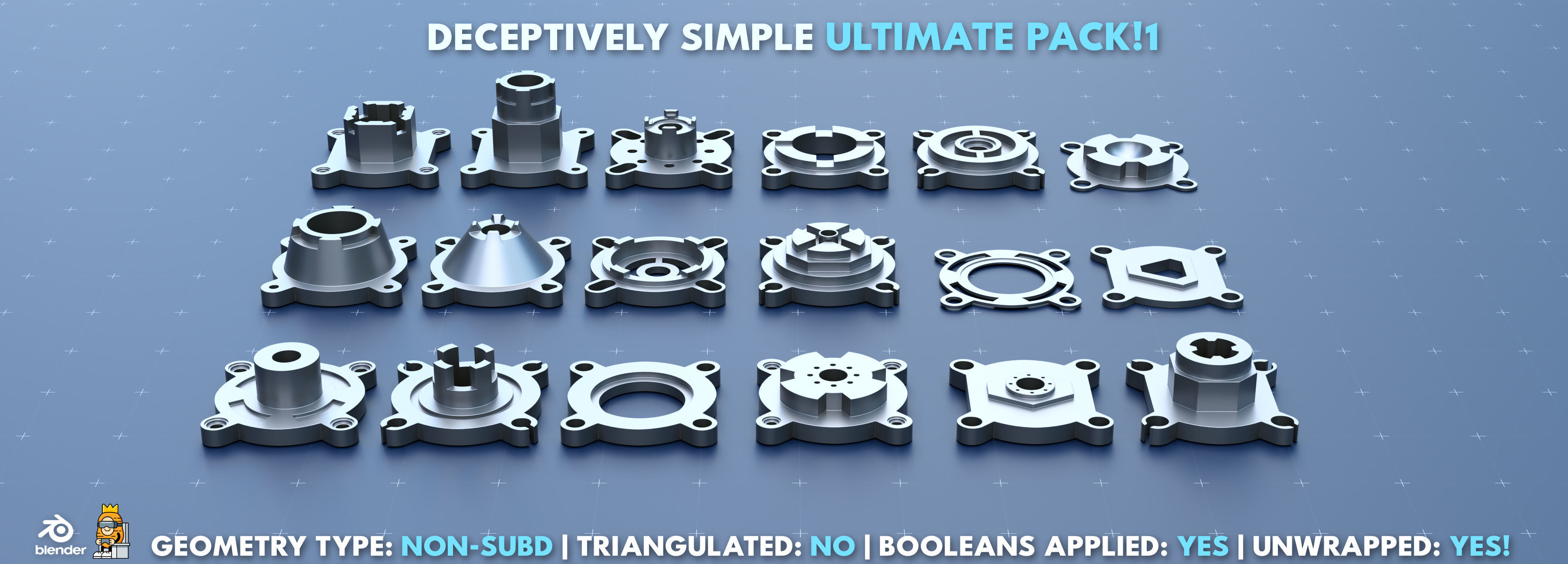 Simple Kitbash Bundle Ultimate Pack 1 3D model_1