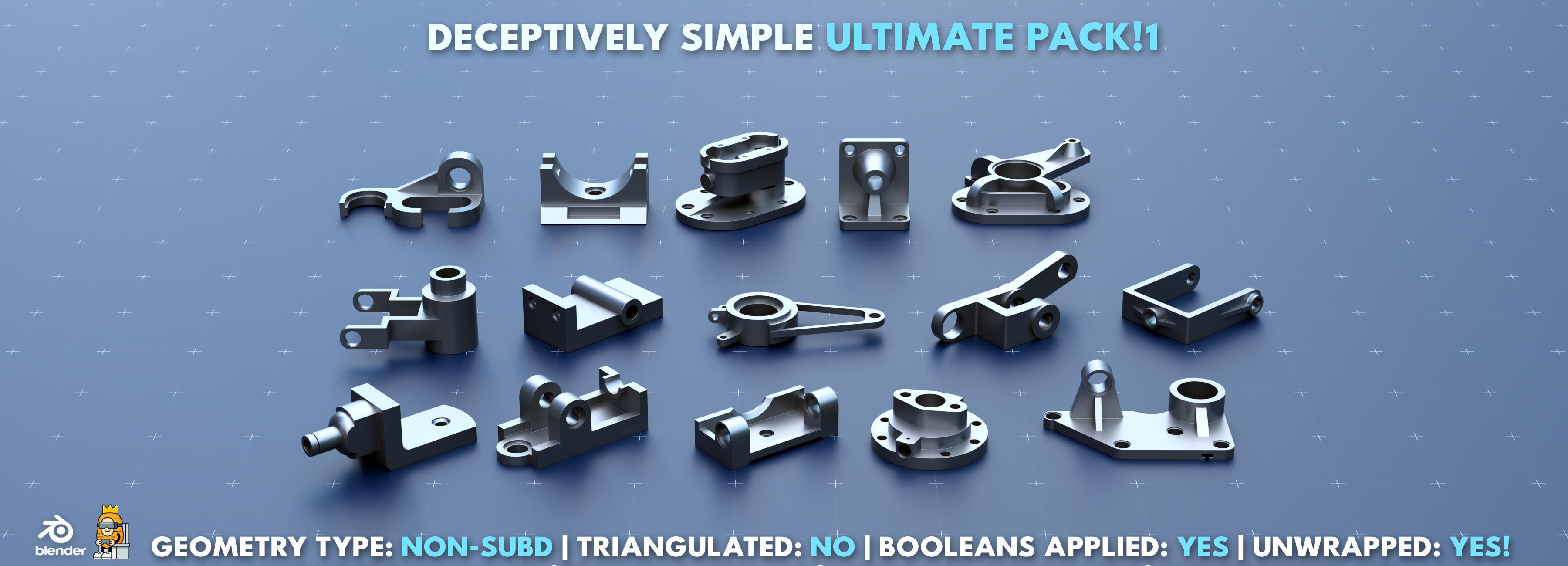 Simple Kitbash Bundle Ultimate Pack 1 3D model_8